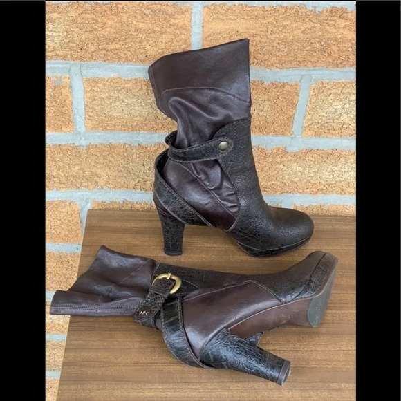 Henry Beguelin brown leather boots size 7 - Picture 10 of 11
